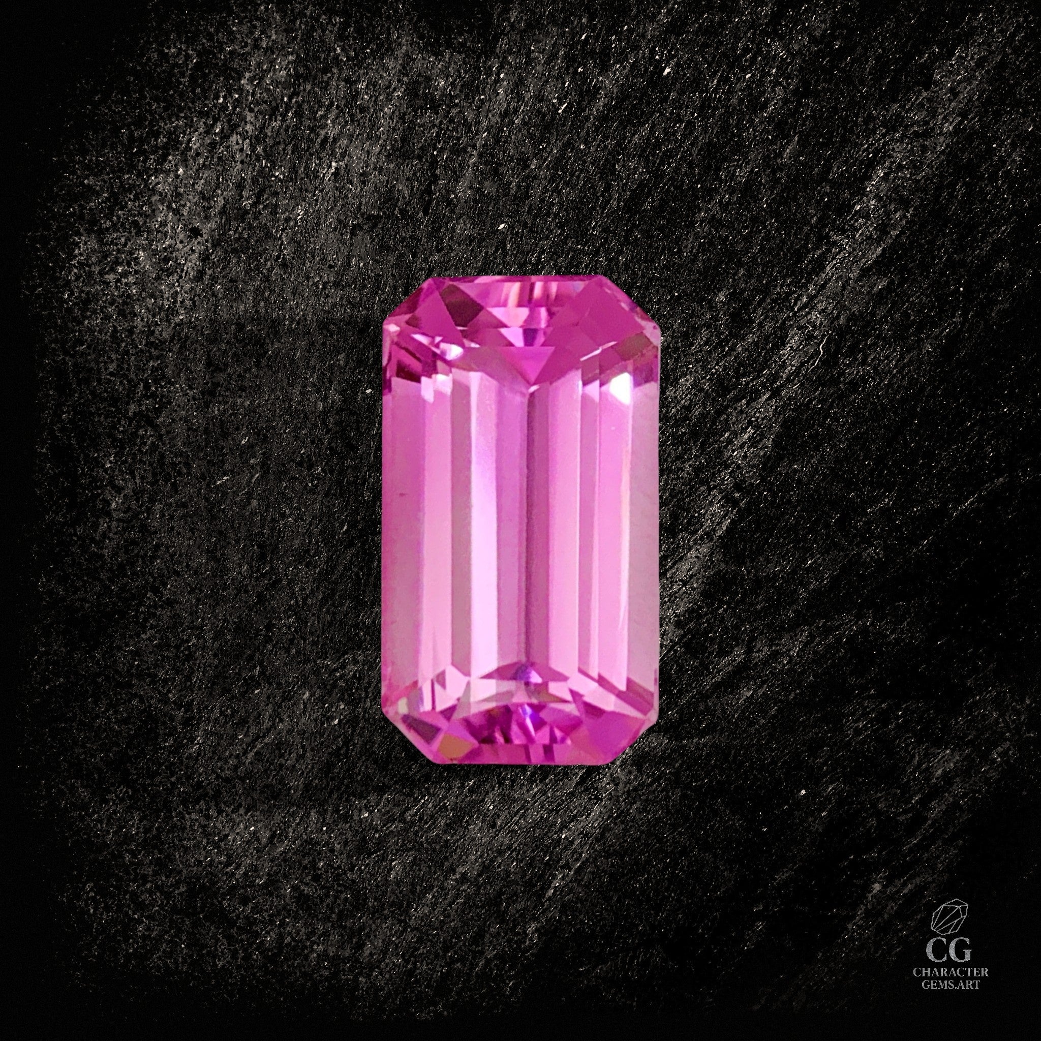 Hellrosafarbener Kunzit Edelstein aus der Orchid Prism Kollektion von Character Gemstones, mit 15,84 Karat.