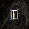 Blauer Saphir Verdant Prismfire, 2,25 Karat, von Character Gemstones, zeigt funkelnde Oberfläche und klare Linien.