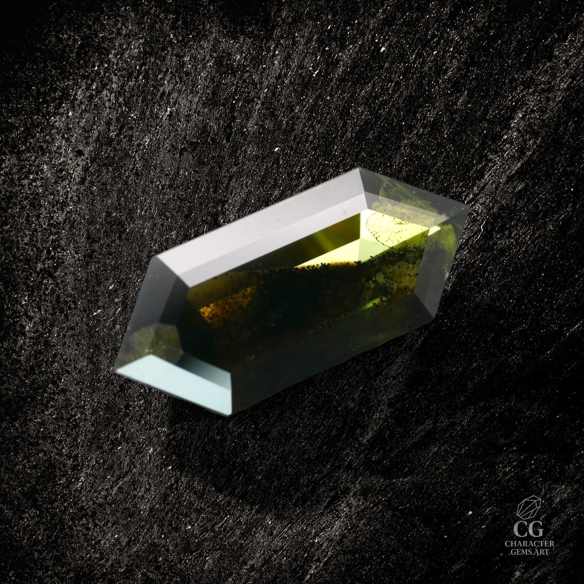 Green Horizon Fracture - Character-Gems.art