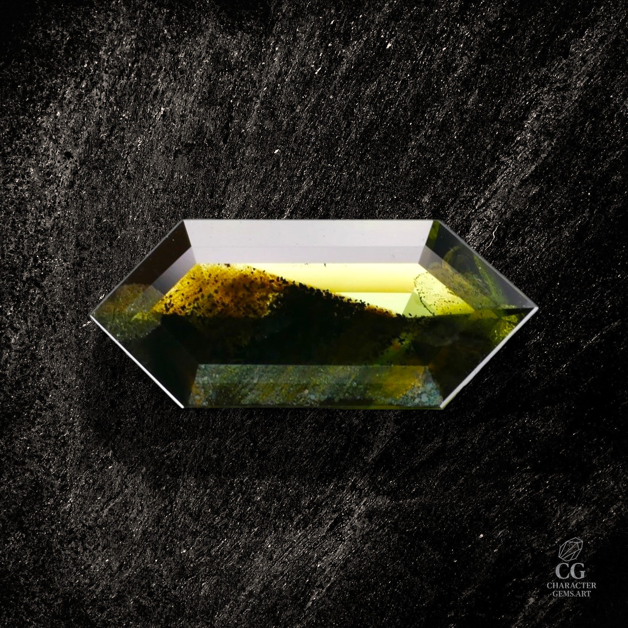 Green Horizon Fracture - Character-Gems.art