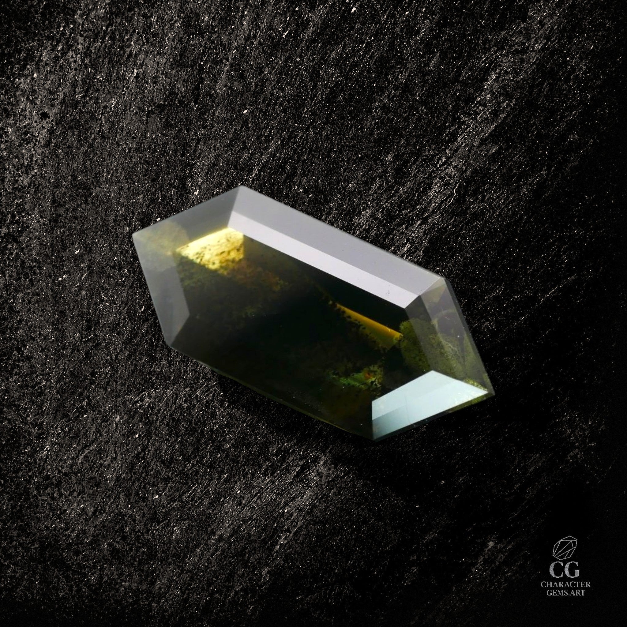 Green Horizon Fracture - Character-Gems.art