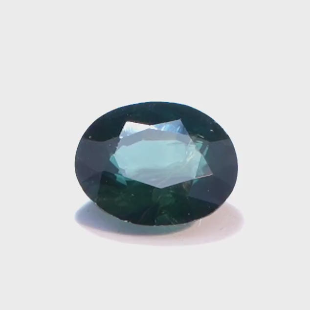 Saphir 2.19ct, unbehandelt, Character stone, zertifiziert, Parti, beautiful deep blue, inclusion porn