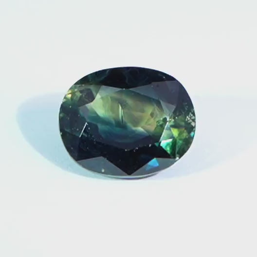 Parti Saphir Cushion Cut 1.41ct, untreated, beautiful gemstone